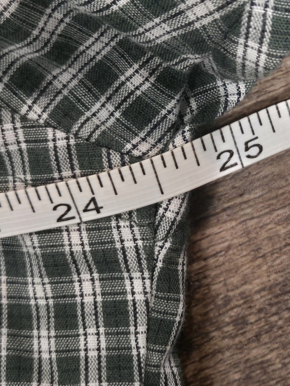 Arrow Short-Sleeve Green Gingham Button-Down Shirt - Picture 5 of 6